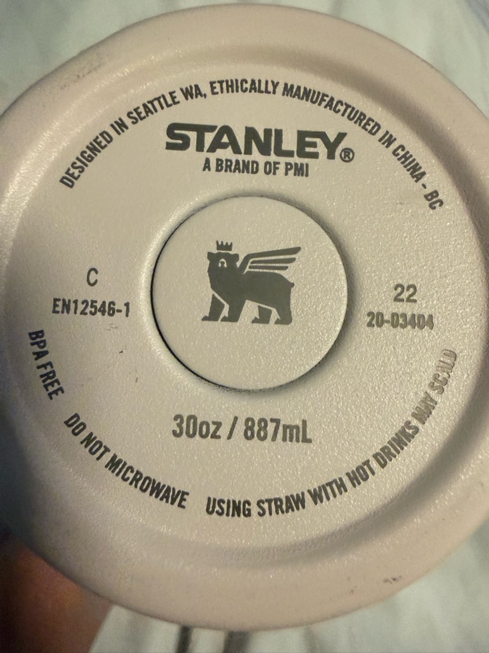 Stanley Light Pink Travel Mug with Handle - Picture 3 of 7